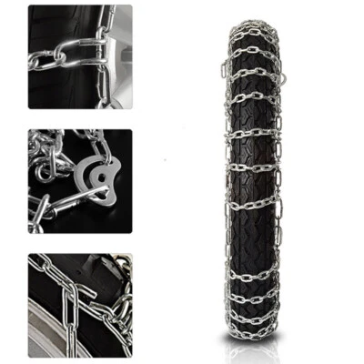 ATV Motorcycle Snow Tire Chain For 300-18 Anti-Skid Winter Driving Alloy Steel - Image 1 of 4