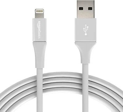 SILVER 10 FT AmazonBasics MFi-Certified USB A Lightning Cable Apple iPhone iPad - Image 1 of 4
