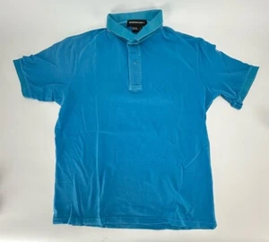 International Laundry Men's Short Sleeve Polo Shirt Turquoise Large - Picture 1 of 5