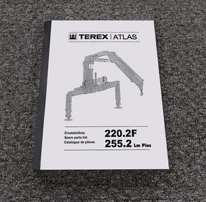 Terex Atlas 220.2F 220-2 F Knuckle Boom Loader Crane Parts Catalog Manual Book - Picture 1 of 1