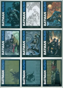 COMPLETE BATMAN HUSH ESSENTIALS ALTERNATE COVERS 9-CARD INSERT SET JIM LEE 2025 - Picture 1 of 3