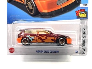 Hot Wheels Honda Civic Kroger (Drag Strip) #172 SUPER CUSTOM WHEEL SWAP by AEB - Picture 1 of 5