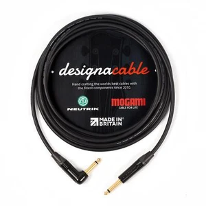 Mogami Gold 2524 Guitar Cable - Neutrik 1/4 Mono Jacks - Gold RA to Gold ST - Picture 1 of 2
