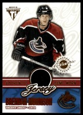 2002-03 Pacific Private Stock Titanium Jerseys Brendan Morrison /638 Vancouver