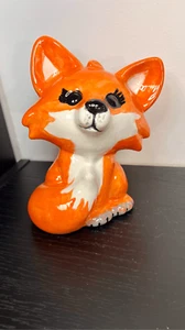 Emma Ceramic Fox Coin Bank Orange - Picture 1 of 10