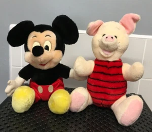 MICKEY MOUSE AND PIGLET SOFT TOYS - Picture 1 of 5