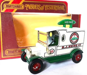MATCHBOX N. J. HEINZ Co. - 1912 FORD MODEL T VAN + BOX 1984 - 1:35 - GOOD - Picture 1 of 7