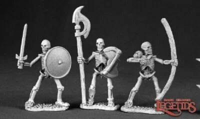 SKELETONS Reaper Miniatures Dark Heaven Legends Classics REM03467 D&D Foto 1 de 4