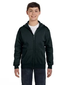 Hanes Youth 7.8 oz. EcoSmart 50/50 Full-Zip Hood - P480 - Picture 1 of 4