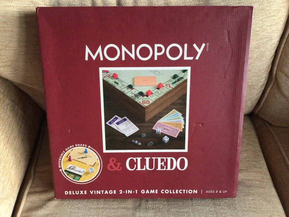 Monopoly & Cluedo Deluxe Vintage 2-in-1 Game Collection New Sealed. Please Read - Image 1 of 4