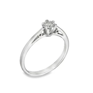 9ct White Gold Diamond Engagement Ring - Size K - 0.25ct - Picture 1 of 5