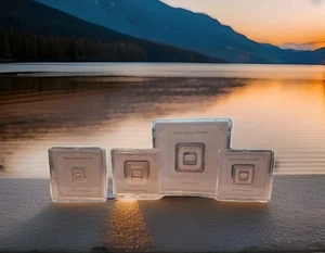 Juego de 4 barras cuadradas de plata Geiger de 20, 10, 5, 1 gramo .999 finas selladas en ensayo - Imagen 1 de 8