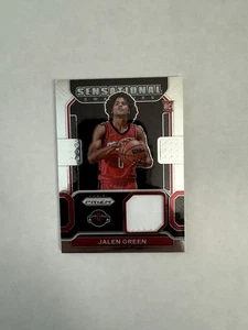 2021-22 Panini Prizm - Sensational Swatches Jalen Green #SW-JGR (MEM, RC) - Picture 1 of 2