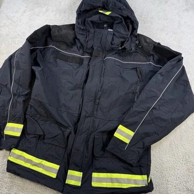 5.11 Tactical Jacket Mens Large Navy Responder Parka Waterproof Nylon Reflective - Image 1 of 4