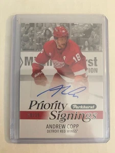 2025 Upper Deck Spring Promo Parkhurst Priority Signings Andrew Copp Detroit /35 - Picture 1 of 2