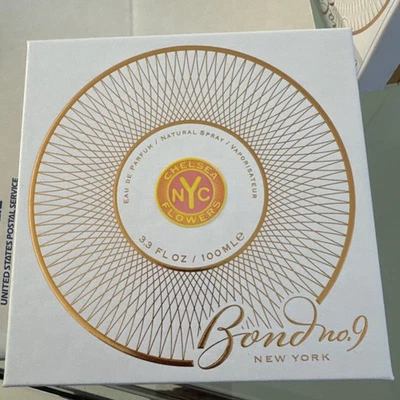 Bond No. 9 Chelsea Flowers 3,3 oz. Eau De Parfum spray feminino novo na caixa - Imagem 1 de 3