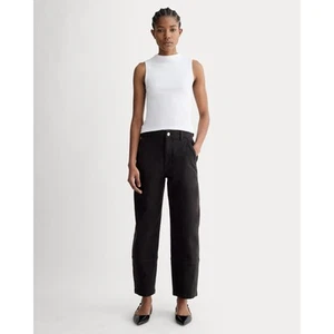 Everlane the utility barrel pant size 6 black - Picture 1 of 9