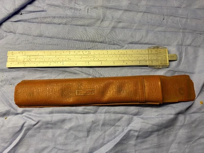 Dachbodenfund Sammler DDR Metall Rechenschieber REISS 3223 mit OVP - Bild 1 von 3