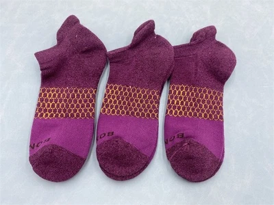 Novo 3 Pares de Meias Femininas Bombas Honeycomb Tri-Block Tornozelo Tamanho M (8-10.5) - Imagem 1 de 4