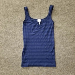 Nine 1 Eight Damen Tanktop Medium Large blau auf blau gestreift Stretch - PILING * - Bild 1 von 13