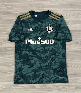 Adidas 2021/22 Legia Warschau Heim Fußball Trikot Grün Jugend Größe Medium 11-12Y - Bild 1 von 7