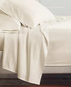Hotel Collection 500 TC 100% Cotton Flat Sheet TWIN XL - Picture 1 of 4