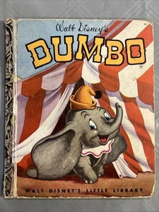 Vintage A Little Golden Book Disney’s Dumbo 1947 D3 #98 - Picture 1 of 6