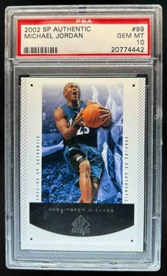 2002-03 SP Authentic Michael Jordan #99 Wizards PSA 10 - Image 1 of 2