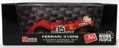 Brumm Models 1/43 Scale R259 - Ferrari 312 PB 1000km #15 Monza 1971 - Image 1 of 3