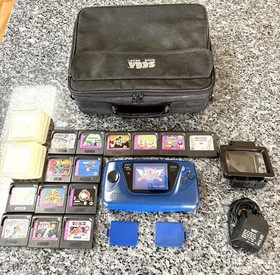 Sega Game Gear - Works, Recapped, 14 Games, Clean Shell, Power Supply + more