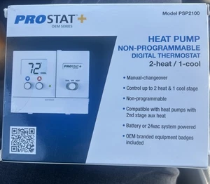 Prostat+ Model PSP2100 Non Programmable Thermostat NIB - Picture 1 of 11