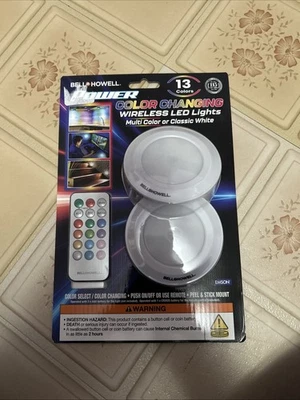 Bell and Howell Power Color Changing wireless LED lights stick mount - Image 1 of 2