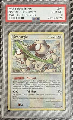 2011 Pokemon Call of Legends #21 Smeargle Holo PSA 10 Card GEM MINT! Rare Pop 26 - Image 1 of 4