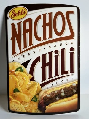 Gehl's DECAL Nachos Cheese Sauce Chili Sauce Sticker/Decal New NMC Hot Top 2 - Image 1 of 4