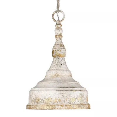 Golden Lighting Keating Collection 1-Light Antique Ivory Pendant - Image 1 of 4