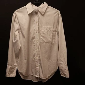 Madewell Relaxed Mid Weight Flat Button Front Long Sleeve Lrg Pocket Gr. S - Bild 1 von 16