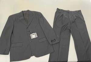 Tuta uomo 3 bottoni Milano Moda grigia 44R 5802M poliestere lana feel nuova con etichetta - Foto 1 di 18