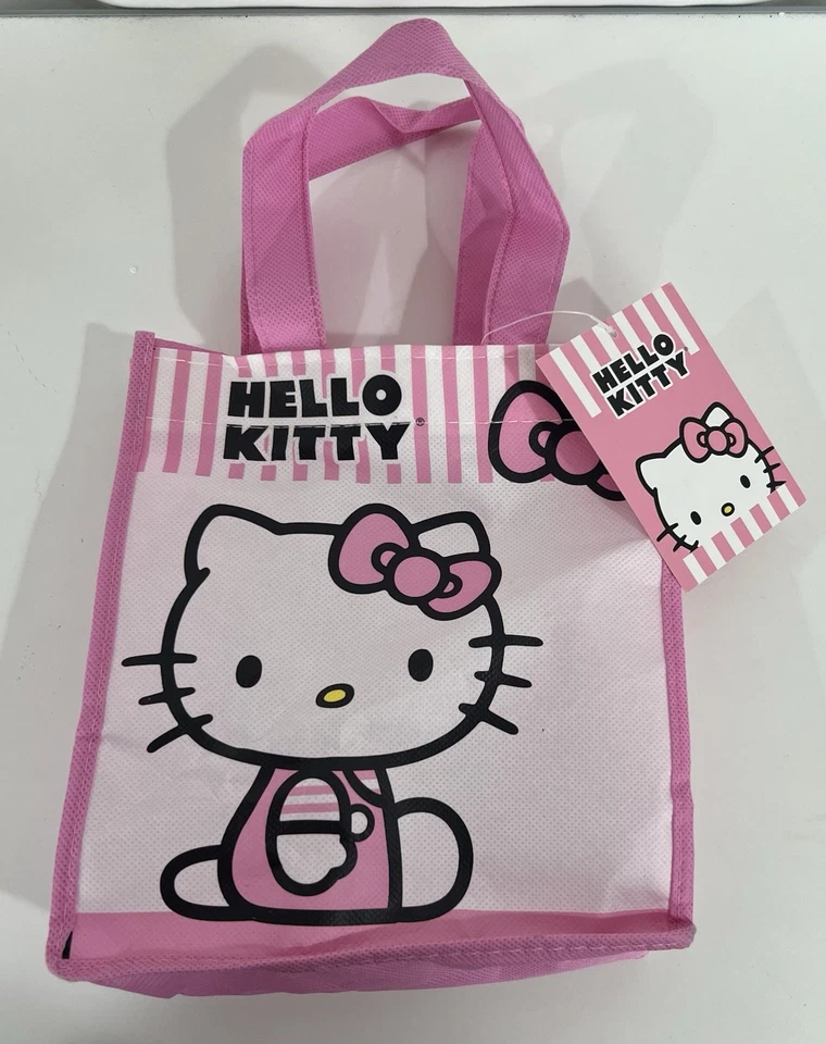 Mini Bolso de Mano Sanrio HELLO KITTY (Rosa) Reutilizable NUEVO CON ETIQUETAS Foto 1 de 3