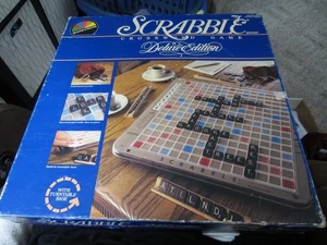 Vintage 1987 Selchow & Righter Scrabble Deluxe Turntable Edition Game - Complete - Picture 1 of 4