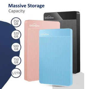 Externe Festplatte 500GB 1TB 2TB USB 3.0 Tragbare HDD für Fotos TV PC Ps4/5 Xbox - Bild 1 von 15