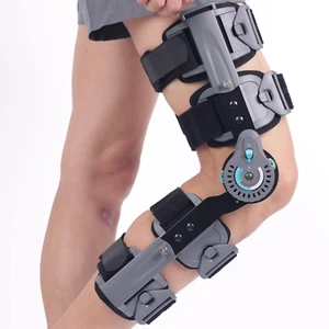 Hinged Post OP Knee Brace, ROM Knee Immobilizer Leg Braces Orthopedic Patella Kn - Picture 1 of 7