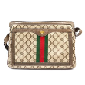 Vintage Gucci Shoulder bag Leather Sherry line Authentic from JAPAN - Picture 1 of 17