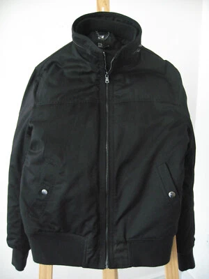 Chaqueta estilo bombardero de algodón negra H&M EU 48/Mediana. Foto 1 de 4