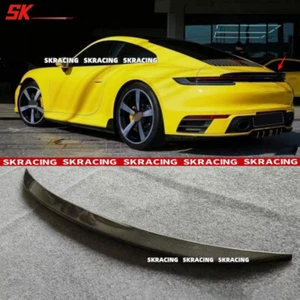 New Style Real Carbon Fiber Rear Wing Trunk Spoiler Body kit For Porsche 991 992 - Picture 1 of 13