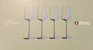 Iittala Essence White Wine Glasses 33 cl - Set of 4 - Brand New - Picture 1 of 2