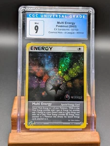2003 Pokemon EX Sandstorm Multi Energy Holo #93 e-League Winner CGC Mint 9 - Picture 1 of 2