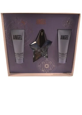 Туалетная вода-спрей для женщин Angel от Thierry Mugler 3 шт. подарочный набор 0,8 жидк. унции как есть - Изображение 1 из 4