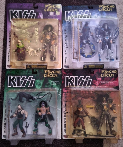 McFarlane Toys KISS Psycho Circus Spencer Edition Complete Set 4 Action Figures Cover