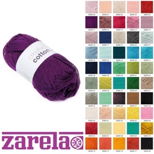RICO DESIGN CREATIVE COTTON ARAN KNITTING YARN - 50g - ALL COLOURS - Picture 1 of 61