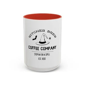 Halloween Accent Coffee Mug (11, 15oz), Witches Brew Mug - Picture 1 of 61